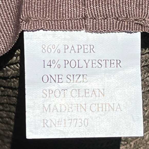 🌻Brown FLOPPY Brown Outdoors Beach Pool Summer Brimmed Hat {One Size} - Picture 10 of 10